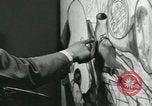 Standbild Hale Woodruff unterrichtet afroamerikanische Studenten Atlanta Georgia USA, 1937, aus Sekunde 44 historischem Filmmaterial Videoclip 65675066796