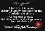 Image statues New Orleans Louisiana USA, 1917, de la seconde 52 séquences d'archives historiques vidéo 65675066811