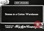 Image of cotton warehouse New Orleans Louisiana USA, 1917, second 3 stock footage video 65675066816