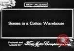 Image of cotton warehouse New Orleans Louisiana USA, 1917, second 4 stock footage video 65675066816