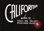 Standbild Nationalparks California United States USA, 1935, aus Sekunde 38 historischem Filmmaterial Videoclip 65675066948