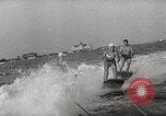 Image of water skiing stunt Amityville New York USA, 1936, second 21 stock footage video 65675066986