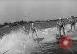 Image of water skiing stunt Amityville New York USA, 1936, second 25 stock footage video 65675066986