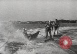 Image of water skiing stunt Amityville New York USA, 1936, second 31 stock footage video 65675066986