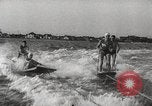 Image of water skiing stunt Amityville New York USA, 1936, second 32 stock footage video 65675066986