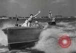 Image of water skiing stunt Amityville New York USA, 1936, second 43 stock footage video 65675066986