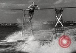 Image of water skiing stunt Amityville New York USA, 1936, second 61 stock footage video 65675066986