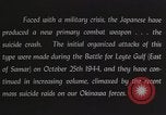Image of suicide plane attacks Okinawa Ryukyu Islands, 1945, second 21 stock footage video 65675067017