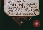 Standbild X-15 Rakete angetriebene Luftfahrzeuge California United States USA, 1961, aus Sekunde 7 historischem Filmmaterial Videoclip 65675067035