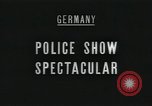 Image of annual West Berlin police show Berlin Germany, 1959, second 1 stock footage video 65675067040