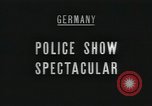 Image of annual West Berlin police show Berlin Germany, 1959, second 3 stock footage video 65675067040
