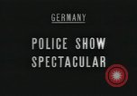 Image of annual West Berlin police show Berlin Germany, 1959, second 5 stock footage video 65675067040