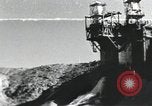 Image of rocket engine explodes on test stand California United States USA, 1951, second 1 stock footage video 65675067046