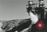 Image of rocket engine explodes on test stand California United States USA, 1951, second 19 stock footage video 65675067046