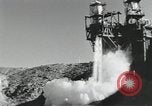 Image of rocket engine explodes on test stand California United States USA, 1951, second 20 stock footage video 65675067046