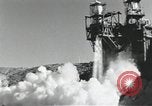 Image of rocket engine explodes on test stand California United States USA, 1951, second 21 stock footage video 65675067046