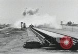 Image of Rocket sled goes off end of track California United States USA, 1951, second 14 stock footage video 65675067048