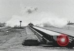 Image of Rocket sled goes off end of track California United States USA, 1951, second 15 stock footage video 65675067048