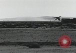 Image of Fatal crash of F-100 Super Sabre jet fighter aircraft California United States USA, 1956, second 13 stock footage video 65675067049