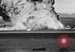 Image of Fatal crash of F-100 Super Sabre jet fighter aircraft California United States USA, 1956, second 29 stock footage video 65675067049