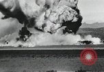 Image of Fatal crash of F-100 Super Sabre jet fighter aircraft California United States USA, 1956, second 31 stock footage video 65675067049