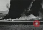 Image of Fatal crash of F-100 Super Sabre jet fighter aircraft California United States USA, 1956, second 46 stock footage video 65675067049