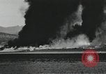 Image of Fatal crash of F-100 Super Sabre jet fighter aircraft California United States USA, 1956, second 48 stock footage video 65675067049