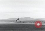 Image of F-100 jet fighter in "Sabre Dance" before fatal crash California United States USA, 1956, second 8 stock footage video 65675067050