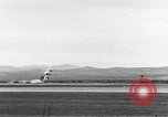 Image of F-100 jet fighter in "Sabre Dance" before fatal crash California United States USA, 1956, second 11 stock footage video 65675067050