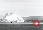 Image of F-100 jet fighter in "Sabre Dance" before fatal crash California United States USA, 1956, second 13 stock footage video 65675067050