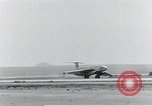 Standbild XB-51 Luftfahrzeug landet auf der Edwards Air Force Base California United States USA, 1951, aus Sekunde 35 historischem Filmmaterial Videoclip 65675067053
