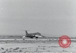 Standbild XB-51 Luftfahrzeug landet auf der Edwards Air Force Base California United States USA, 1951, aus Sekunde 52 historischem Filmmaterial Videoclip 65675067053