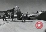 Image of F-84 Thunderjet California United States USA, 1956, second 61 stock footage video 65675067055