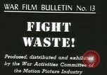 Image of Citizens asked to avoid waste at home United States USA, 1943, second 5 stock footage video 65675067070