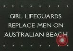 Immagine di Donne bagnini Nuovo Galles del Sud Australia, 1944, secondo 1 filmato di repertorio 65675067082