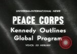 Immagine di Corpo di pace Washington DC USA, 1961, secondo 17 filmato di repertorio 65675067098