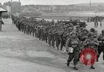 Image of U.S. Army Rangers boarding British landing craft  Weymouth England United Kingdom, 1944, second 17 stock footage video 65675067145