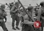 Image of U.S. Army Rangers boarding British landing craft  Weymouth England United Kingdom, 1944, second 32 stock footage video 65675067145