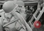 Image of U.S. Army Rangers boarding British landing craft  Weymouth England United Kingdom, 1944, second 62 stock footage video 65675067145