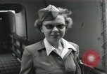 Image of ship hostesses Staten Island New York USA, 1952, second 27 stock footage video 65675067222