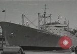 Image of ship Barrett Staten Island New York USA, 1952, second 57 stock footage video 65675067224