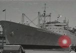 Image of ship Barrett Staten Island New York USA, 1952, second 58 stock footage video 65675067224