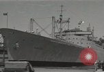 Image of ship Barrett Staten Island New York USA, 1952, second 59 stock footage video 65675067224