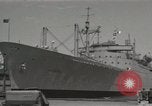 Image of ship Barrett Staten Island New York USA, 1952, second 61 stock footage video 65675067224