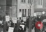 Image of Striking elevator workers New York City USA, 1936, second 36 stock footage video 65675067250