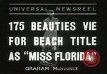 Image of Miss Florida beauty pageant Miami Florida USA, 1936, second 1 stock footage video 65675067251