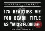 Image of Miss Florida beauty pageant Miami Florida USA, 1936, second 4 stock footage video 65675067251