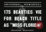 Image of Miss Florida beauty pageant Miami Florida USA, 1936, second 9 stock footage video 65675067251