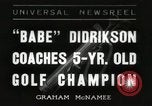 Image of Golfer Babe Didrikson Zaharias Miami Florida USA, 1936, second 1 stock footage video 65675067253