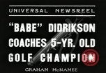 Image of Golfer Babe Didrikson Zaharias Miami Florida USA, 1936, second 6 stock footage video 65675067253